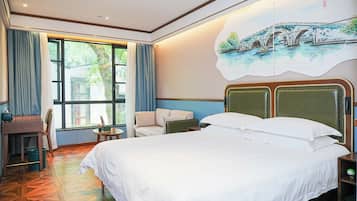 Senior Double Room | Memory-foam beds, free minibar, blackout curtains, iron/ironing board