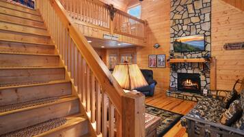 Smart TV, fireplace, table tennis