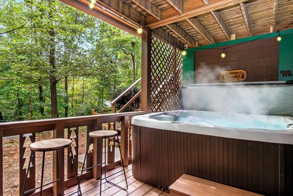 Bain à remous extérieur