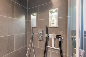 Shower, hair dryer