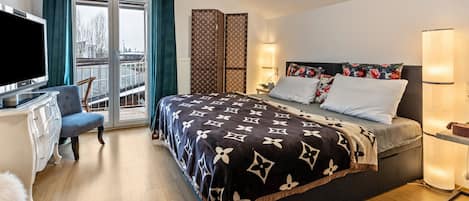 1 chambre, fer et planche Ă repasser, Wi-Fi gratuit, draps fournis