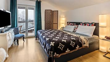 1 Schlafzimmer, BĂŒgeleisen/BĂŒgelbrett, kostenloses WLAN, BettwĂ€sche
