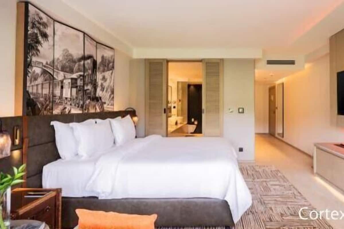 Egyptiske bomuldslagner, premium-sengetøj, gratis produkter i minibaren