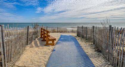 Bethany Beach home with ocean view, balconies, fast WiFi, elevator, & W/D