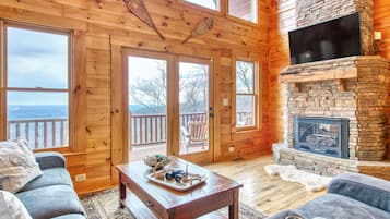 TV, fireplace, video games, DVD player