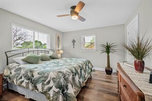 4 dormitorios, tabla de planchar con plancha, Internet y ropa de cama