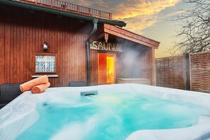 Bain à remous extérieur