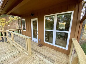 Exterior detail - Coach's Quarters - The Dugout - Come Spend The Night in the Trees!! (Waco)