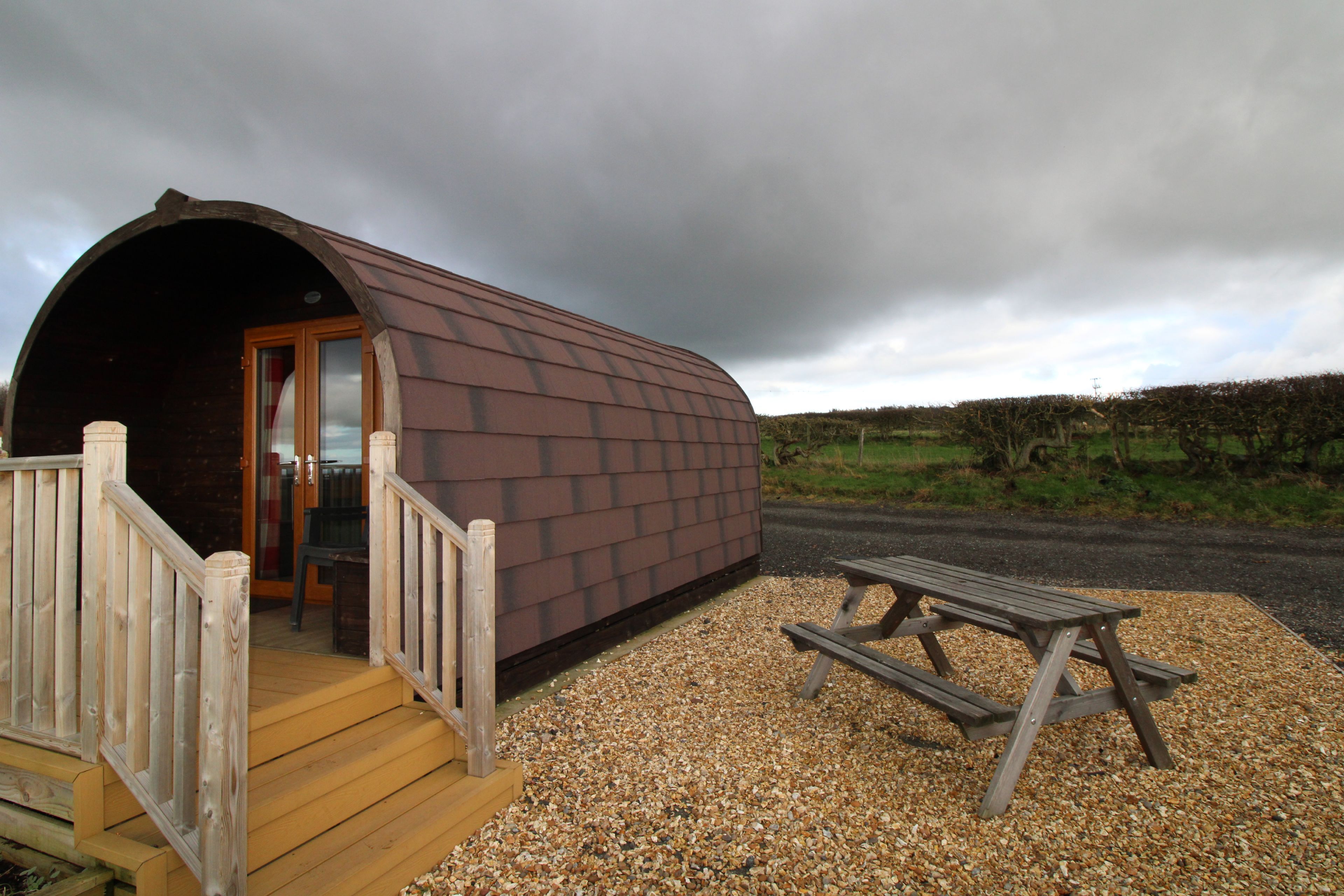 Gelt Pod is a luxury glamping pod ideal for a family, close to Hadrian's Wall