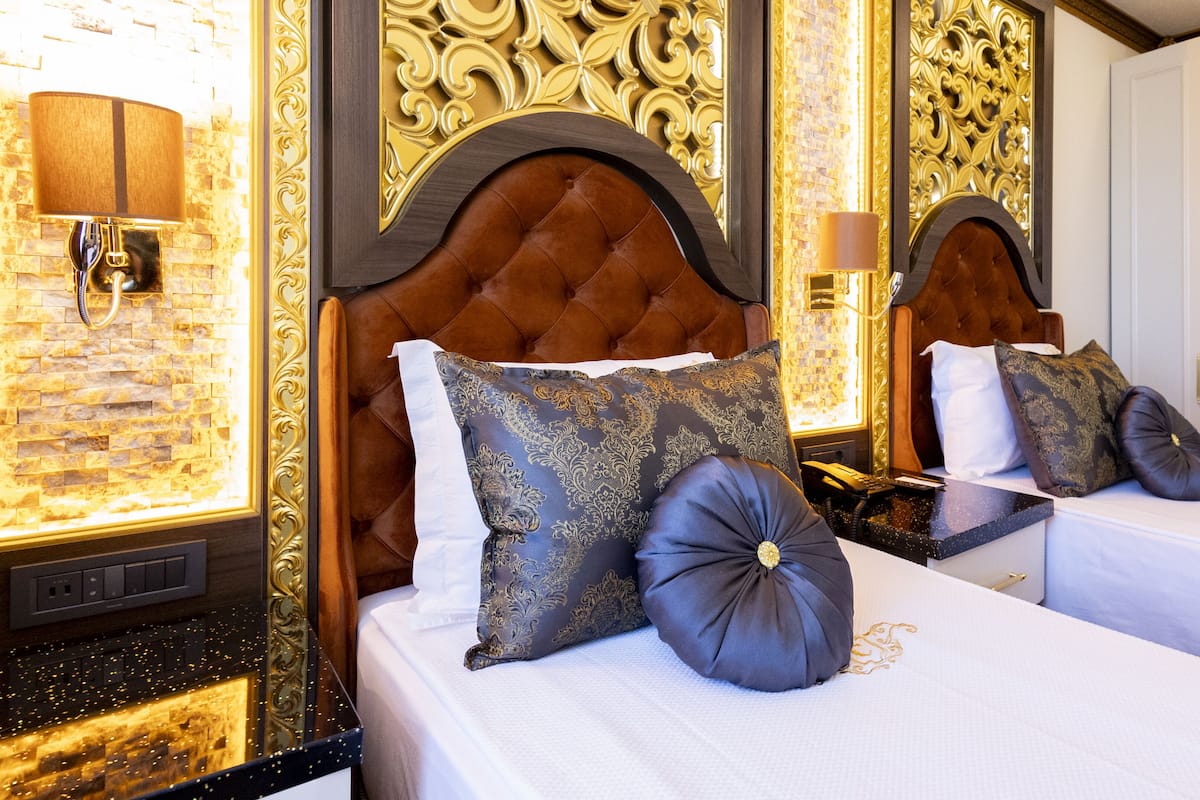 Ropa de cama de alta calidad y minibar