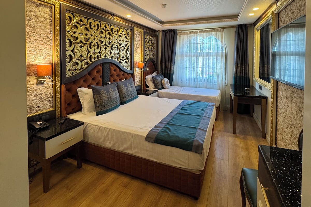 Ropa de cama de alta calidad y minibar