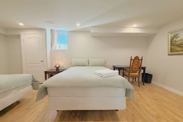 Familien-Vierbettzimmer, eigenes Bad | Bettwäsche aus ägyptischer Baumwolle, hochwertige Bettwaren