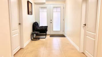 Egyptian cotton sheets, premium bedding, desk, laptop workspace