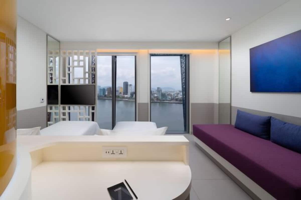 Premium bedding, down comforters, Select Comfort beds, minibar