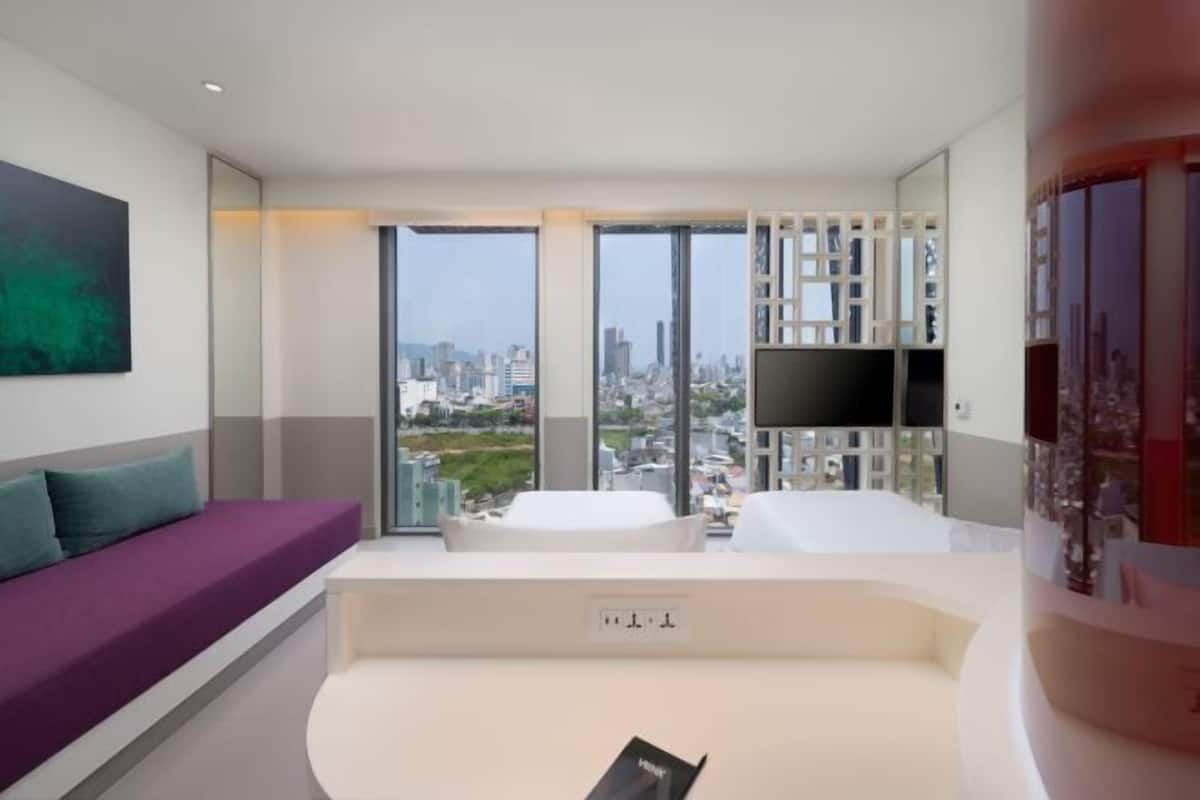 Premium bedding, down comforters, Select Comfort beds, minibar