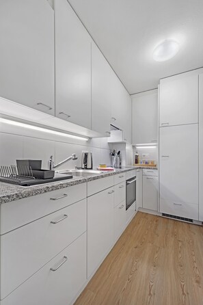 Interior - 2-room apartment on the mezzanine floor for 4 persons. (St. Moritz)