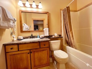 Hair dryer, towels