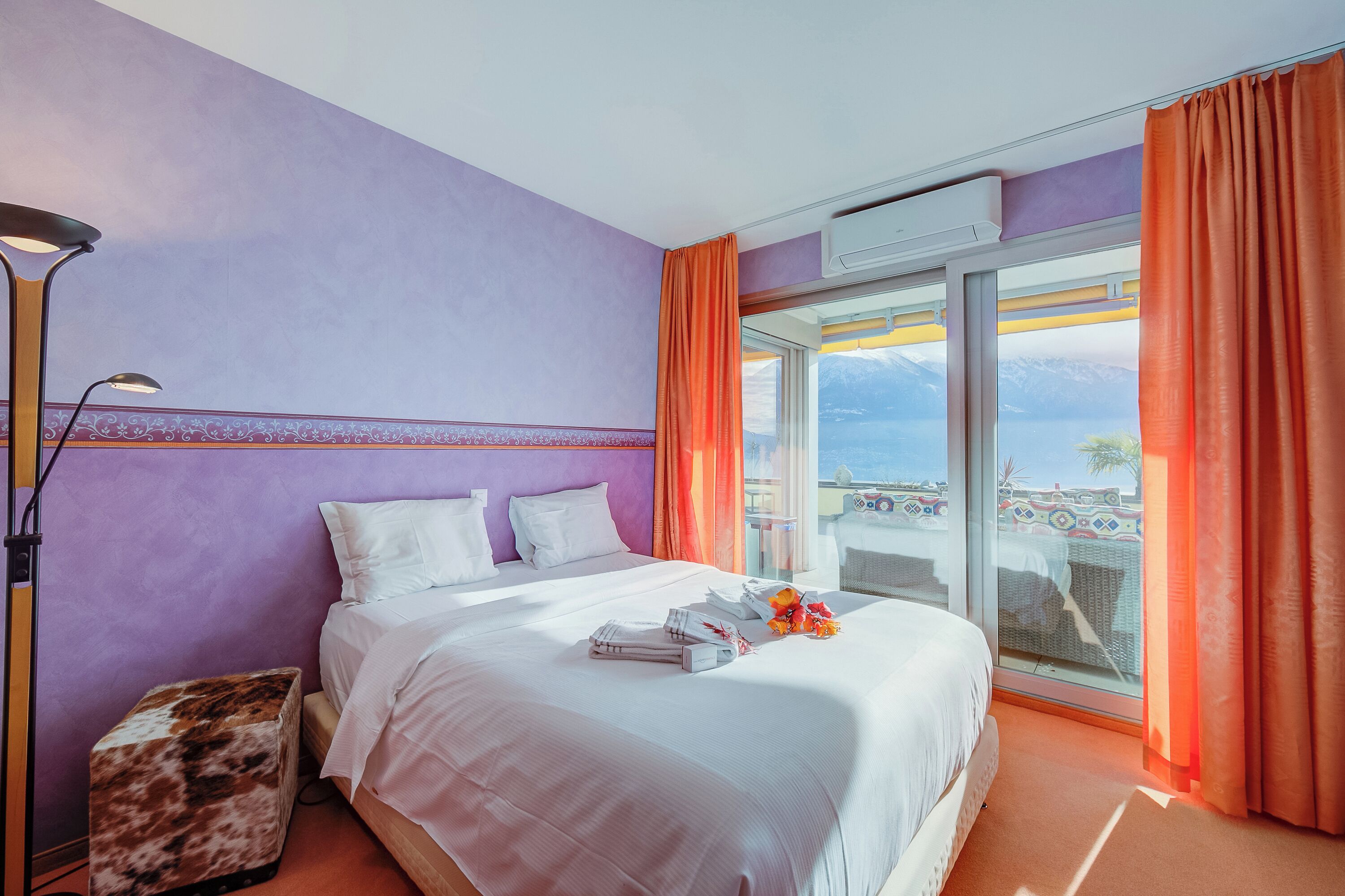 Perhehuoneisto, useita makuuhuoneita, 2 kylpyhuonetta, vuorten lähellä (Panorama maggiore apartment) | 2 makuuhuonetta, kannettavalle tietokoneelle sopiva työtila