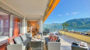Family Apartment, Multiple Bedrooms, 2 Bathrooms, Mountainside (Panorama maggiore apartment) | Outdoor dining