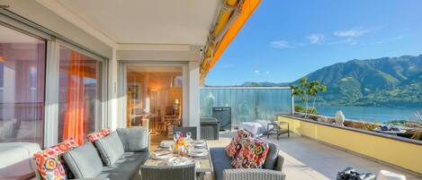 Family Apartment, Multiple Bedrooms, 2 Bathrooms, Mountainside (Panorama maggiore apartment) | Outdoor dining