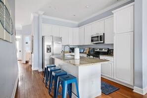 Fridge, coffee/tea maker, cookware/dishes/utensils - Folly Beach Home - Private Porch With Marsh View! (Charleston)