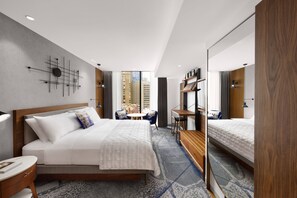 Signature-Zimmer, 1 King-Bett, Stadtblick | 1 Schlafzimmer, hochwertige Bettwaren, Minibar, Zimmersafe
