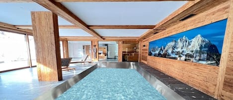 Indoor pool, a heated pool