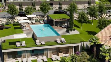 A heated pool