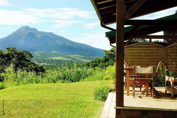 La vue depuis le bungalow