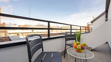 Estudio Superior con Balcón | Terrasse/gårdhave