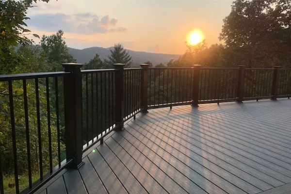 Great sunset viewing from the wrap-around deck