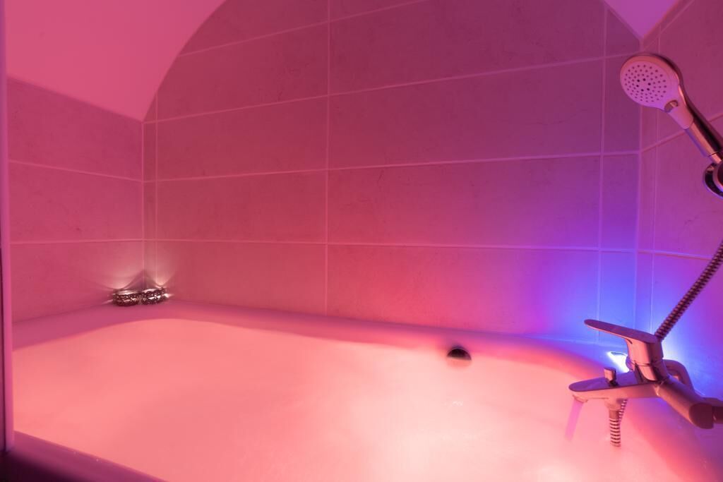 Ensemble douche/baignoire, baignoire à jets