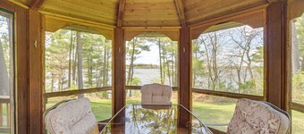 Lakefront Chetek Haven: Dock, Screened Gazebo