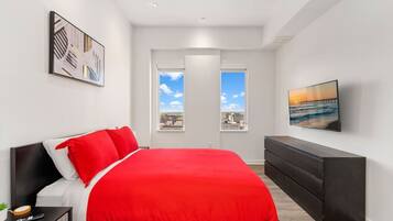 1 sovrum, skrivbord, strykjärn/strykbräda och wi-fi