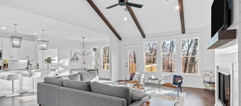 Home with a fireplace, deck, washer/dryer, central AC - golf nearby