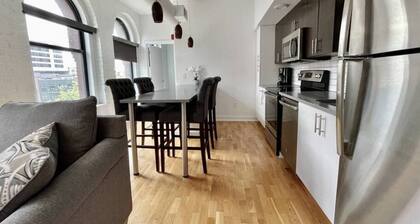 A historic pair of lofts in the heart of the Old Market with sleeping for up to 10