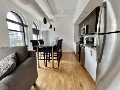 A historic pair of lofts in the heart of the Old Market with sleeping for up to 10