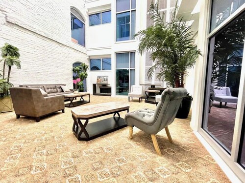 A historic movie themed, 1,200 square foot loft in the heart of the Old Market