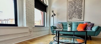 A historic 900 square foot Atrium loft in the heart of the Old Market