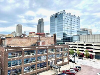 A historic Husker themed, 1,300 square foot loft in the heart of the Old Market