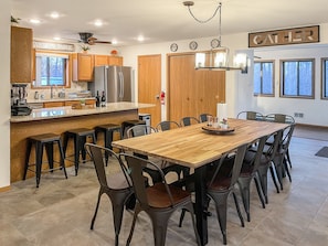 Dining - Cozy Fun Chalet: Game rm-Gym-Firepit-EV Charger-Pet Friendly, Cmty Beach & Pool! (Gouldsboro)