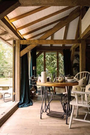 Dining - Cabin in the woods with hot tub | Perfect for two (The Haven)