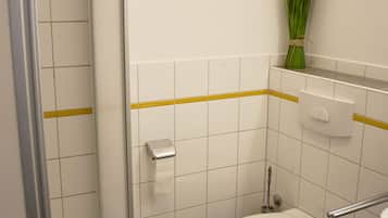 Ducha, secador de pelo y toallas