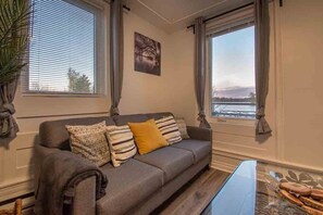 Smart TV, fireplace, DVD player, offices