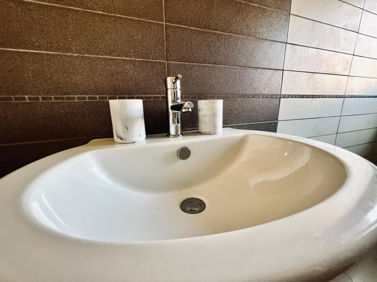 premier apartment | bathroom | hair dryer, bidet, heated floors, towels