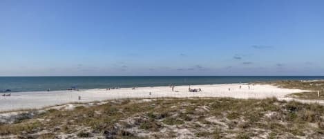 Guests can enjoy access to the sandy beach and scenic ocean views.