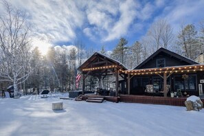 Unclassified image, 2 of 36, button - Log Cabin w/Hot Tub minutes to Lake George Marina (Clemons)