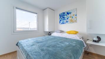 2 間睡房、可攜式嬰兒床、免費 Wi-Fi、床單