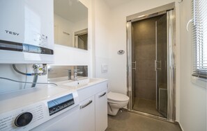 Shower, hair dryer