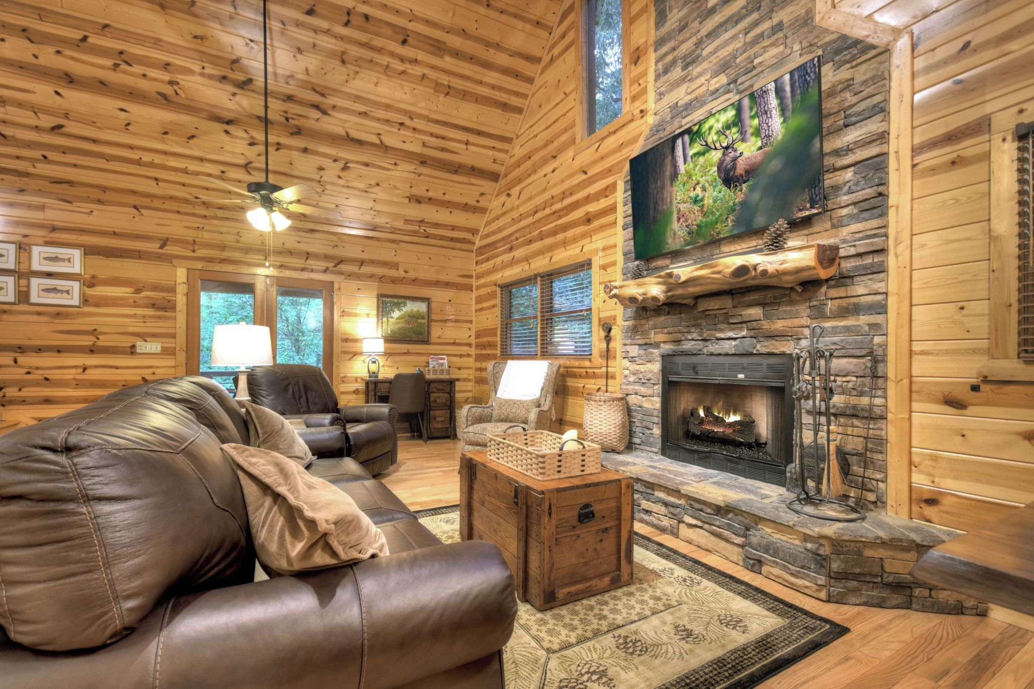 Cheminée, baby-foot